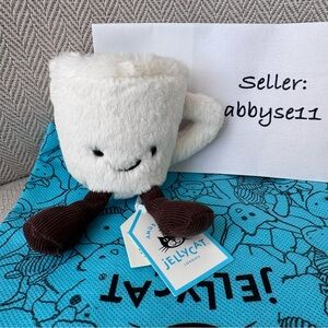 Jellycat Amuseables Espresso Cup Plush Toy NWT Authentic With Dust Bag A6EC